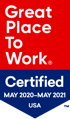 Great Place To Work-Certified™ in 2020